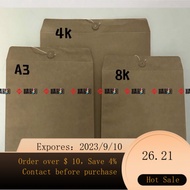 NEW 4k8kA3Art Studio Work Bag Organize and Storage File Portfolio Imported Kraft Paper Universal Spot Customization VU