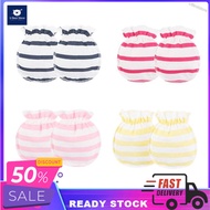 UBeststore 3 Pairs 0-3 Months Newborn Infant Soft Cotton Gloves Anti-scratch Handguard Glove