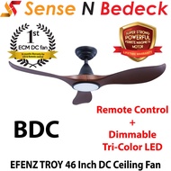 EFENZ TROY 46 Inch DC Motor Ceiling Fans with Tri-Color LED