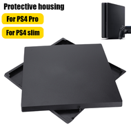 Plastic Front Bottom Shell Protective Black Full Housing Shell Case Cover  Case Shell for PS4 1000/1