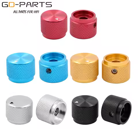 20*15.5mm Solid Aluminum Set Pointer Knob For Hifi Audio Guitar BASS AMP Effect Pedal DAC CD 0.24" 6