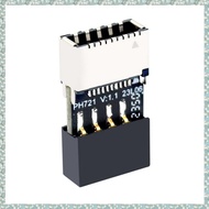 (DMHX) Motherboard USB2.0 9Pin to TYPE-E Female Adapter Chassis TYPE-C Socket 9-Pin USB 2.0 Extender