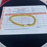 Satu Set Perhiasan Komplit Rantai Emas 999 Set Perhiasan Wanita lengkap Kalung gelang anting cincin dan liontin Perhiasan wanita Titanium Berlapis Emas 24 K asli Awet tahan lama