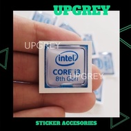 STIKER EMBLEM TIMBUL LOGO INTEL CORE i3 8th STIKER LAPTOP PC KOMPUTER