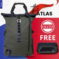 Large Rolltop 35 liter Men's Travel backpack - Brenston Atlas series backpack