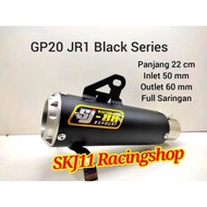 Slincer Silincer Knalpot Racing SJ88 GP20 JR1 Black Series Panjang 22