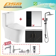 Sorento Bathroom One Piece Design Toilet Bowl WC Bathroom Stainless Steel Cabinet Package SRTWC8318-