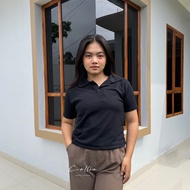 Women's Polo Crop Shirt / Women's Crop Polo Shirt