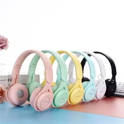 Macarone Y08 Wireless Bluetooth Headphones With Microphone Sound Insulation Gaming Earphone Hifi Bas