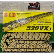 D.I.D. CHAIN 520 VX3 120L &amp; 112L