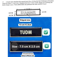 [75mmX23mm] [LOCK pin] NAME TAG TUDM PRESSPIN NAME TAG NO 3 NAME TAG RESSPIN NAME TAG NO 3