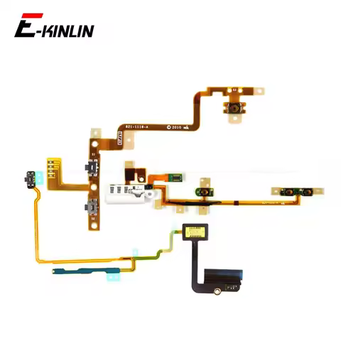 Volume Audio Mute Power Switch ON OFF Button Key Flex Cable For iPod Touch 2 3 4 5 Nano 6 7 Repair P