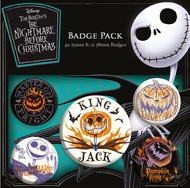 【Disney】聖誕夜驚魂主題徽章組