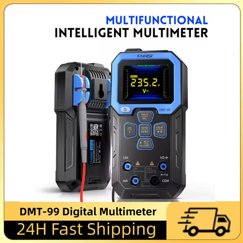 FNIRSI DMT-99 Digital Multimeter True RMS 10000 Counts Resistance Capacitance Frequency Temperature 