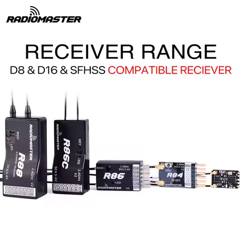 New Arrival RadioMaster R81 R84 R86 R86C R88 R161 R168 2.4G Nano Receiver Compatible FrSky for RC Dr