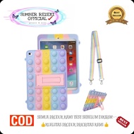 SR - Case Pop It Rainbow+ Tali Samsung Tab A7 Lite T225 / Samsung Tab A7 Lite  T225 Case Tablet Lite Popit Tali Slempang