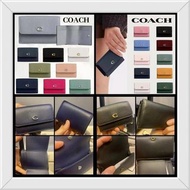 順豐包郵 💯全新 zhou Mis COACH ESSENTIAL MINI TRIFOLD WALLET 三折短款真皮銀包信用卡散紙大鈔全部有齊