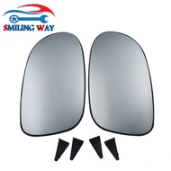 2 Pcs Rear View Mirror Glass Heated Left LH & Right RH For Mercedes-Benz SLK230 SLK320 CLK320 CLK430
