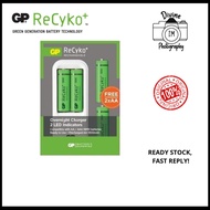 4's GP Recyko+ AA 1300mAh Rechargeable Battery with GPPB410 Charger