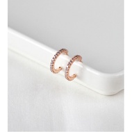 | 925 | Half Hoop CZ Earrings