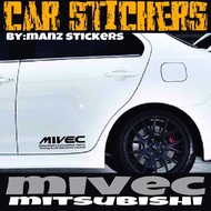 [24 HOURS SHIP ] STIKER KERETA MITSUBISHI MIVEC DESIGN 2 / CAR STICKER MIVEC