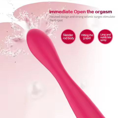Finger-Dildo-Vibrator für Frauen, 10 leistungsstarke Vibrationsmodi, Klitoris-G-Punkt-Stimulation, M