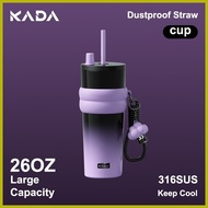 ✸ § ▰ KADA Coffee Mug with Lid Tumbler Hot and Cold 316 Stainless Steel with Straw Aquaflask Vacuum