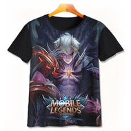 3D Mobile Legends ML Children's T-shirt - Dyrroth Boys Girls Clothing ML Premium T-shirt Ages 1-12 Y
