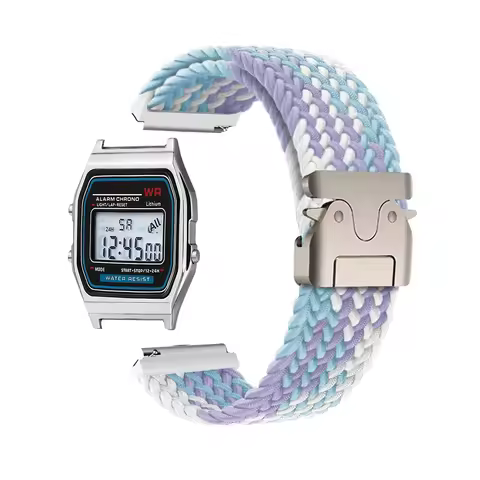 18MM Woven Nylon Strap For Casio G-Shock AE-1200WH/1300/1000 A159 A158W A168 / F91w AE1200 Bracelet 