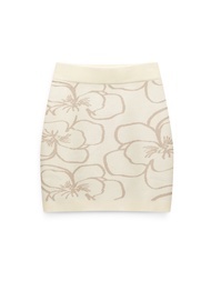 AIIZ (เอ ทู แซด) - AIIZ กระโปรงสั้นผู้หญิง ผ้าถักทอลาย AIIZ Womens Jacquard Skirt