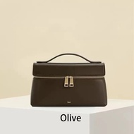 New JW PEI Leather Lunch Box Bag Single Shoulder Crossbody Bag Second Layer Cowhide Luxury Handbag V