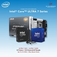 Intel Core ULTRA 7 (265/265K) Combo LGA1851 8P Core 12E Core 20 Threads Intel Smart Cache with Mothe