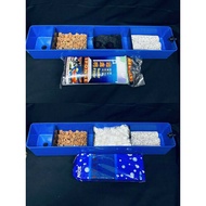 Blue top filter box 27”x5”x4.5” for aquarium 3-6 feet