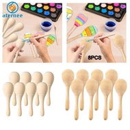 [Aternee] Collection of 8 Wood Maracas for Creative Activities and Events