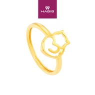 HABIB Oro Italia 916 Yellow Gold Ring (Cat) GR48350822