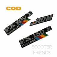 Badge Emblem vespa Px 150 px200 Aom Automatic Oil Machine II Tepong vespa px