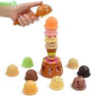 EPOCH Ice Cream Games Toy, Dessert Balancing Simulation Ice Cream Kitchen Toy, Ice Cream Stacking To