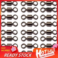 ❖YJ❖100Pcs Heavy Duty Fishing Barrel Bearing Rolling Swivel Ring Connector Accessory