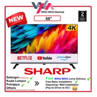 SHARP GJ4000X 4K UHD Smart TV Slim Bezel 50/55/65 Inch (4TC50GJ4000X/4TC55GJ4000X/4TC65GJ4000X)