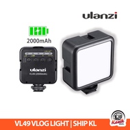 ULANZI VL49  W49 Mini LED Video Light VL 49 Ready Stock & Original