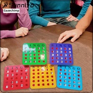 5x Reusable Large Print Bingo Game Set Fun Sturdy Shutter Slide Bingo Cards Bingo Game Cards for Lar
