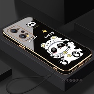 Casing Realme GT Realme GT neo Realme GT neo 2 Realme GT neo 3 Phone Case cute panda Silicone pretty Phone Case Send Lanyard