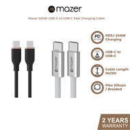 Mazer USB-C to USB-C Fast Charging Cable (Soft 240W 2M Cable / Braided 240W 1M cable)