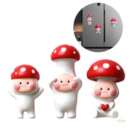 stay Charm 3D Mushroom Fridge Magnet for Kitchen Appliances Home Decorations
