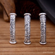 Retro National Trendy Accessories Pure Silver Silver Rune Hard DIY Bracelet Accessories Wholesale El