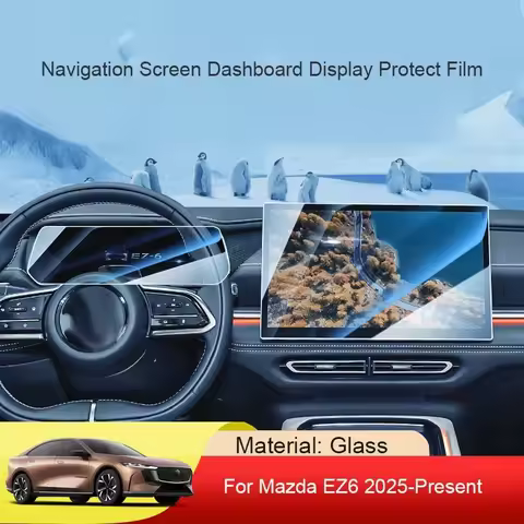 For Mazda EZ6 2025-Present Car GPS Navigation Screen Protect Tempered Film Dashboard Display Sticker