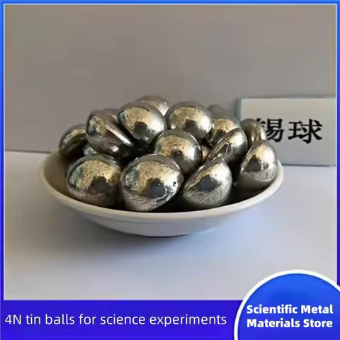 Lead-Free Sn99.99% Pure Tin Hemispheres for Scientific Research Experiments Environmental Protection