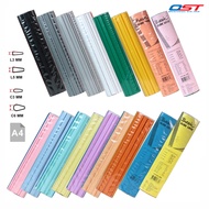 Plastic Ridge A4 Size Length 11.75 Inches (29.7 Cm.) Pack Of 12 Pieces