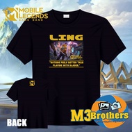 LING Mobile Legends Cotton Shirt / ML Shirt / MLBB Shirt / CVC Cotton Shirt / Mobile Gaming Shirts