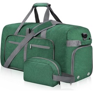 Felipe Varela Duffle Bag with Shoes Compartment and Adjustable Strap,Foldable Travel Duffel Bags for